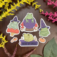 Image 2 of Witchy Frogs Sticker Pack