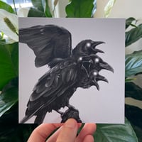 Image 2 of Four Headed Raven Art Print