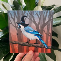 Image 2 of Witchy Blue Jay Art Print