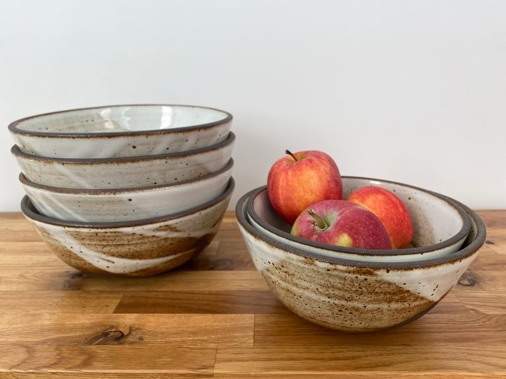 Image of Dark Chocolate Stoneware Ramen Bowls