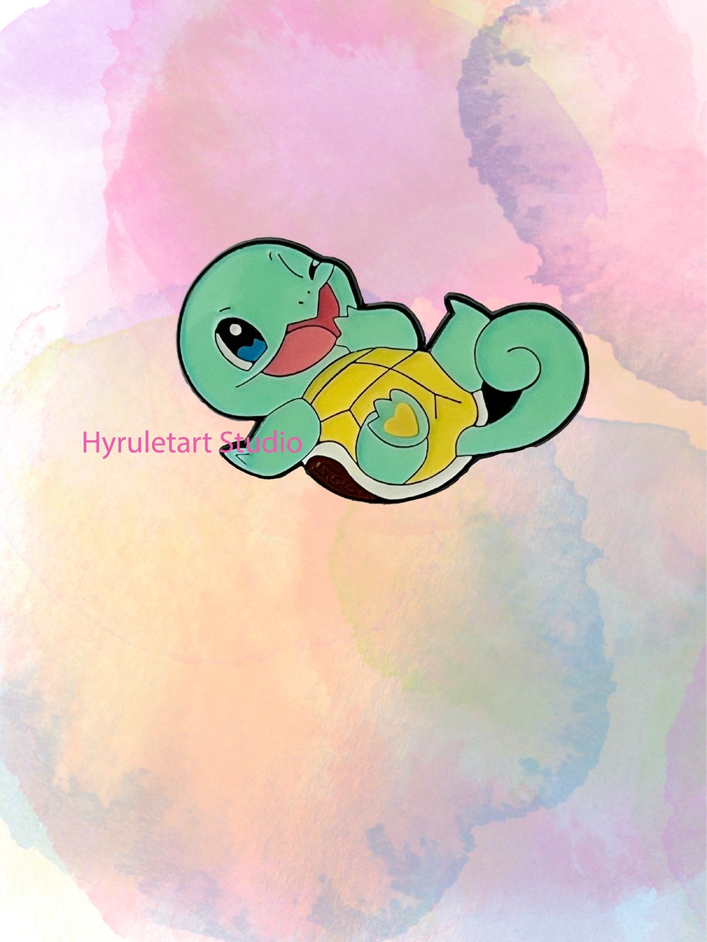 Pocket Monster Happy Smiling Squirtle Enamel Pin