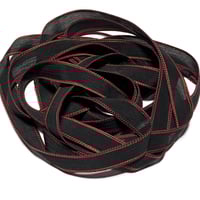 Image 4 of 1PC. REGAL 42" hand dyed wrist wrap bracelet silk ribbon/by COLOR KISSED SILK