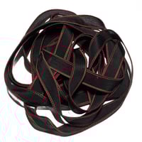Image 5 of 1PC. REGAL 42" hand dyed wrist wrap bracelet silk ribbon/by COLOR KISSED SILK