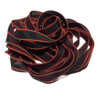 Image 1 of 1PC. SCARLET LETTER 42" hand dyed wrist wrap bracelet silk ribbon/by COLOR KISSED SILK