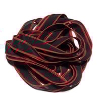 Image 3 of 1PC. SCARLET LETTER 42" hand dyed wrist wrap bracelet silk ribbon/by COLOR KISSED SILK