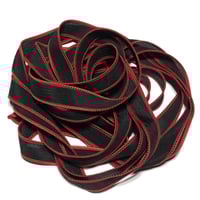 Image 4 of 1PC. SCARLET LETTER 42" hand dyed wrist wrap bracelet silk ribbon/by COLOR KISSED SILK