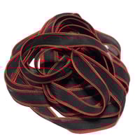 Image 5 of 1PC. SCARLET LETTER 42" hand dyed wrist wrap bracelet silk ribbon/by COLOR KISSED SILK