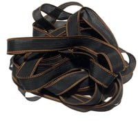 Image 3 of 1PC. SOPHISTICATED  42" hand dyed wrist wrap bracelet silk ribbon/by COLOR KISSED SILK