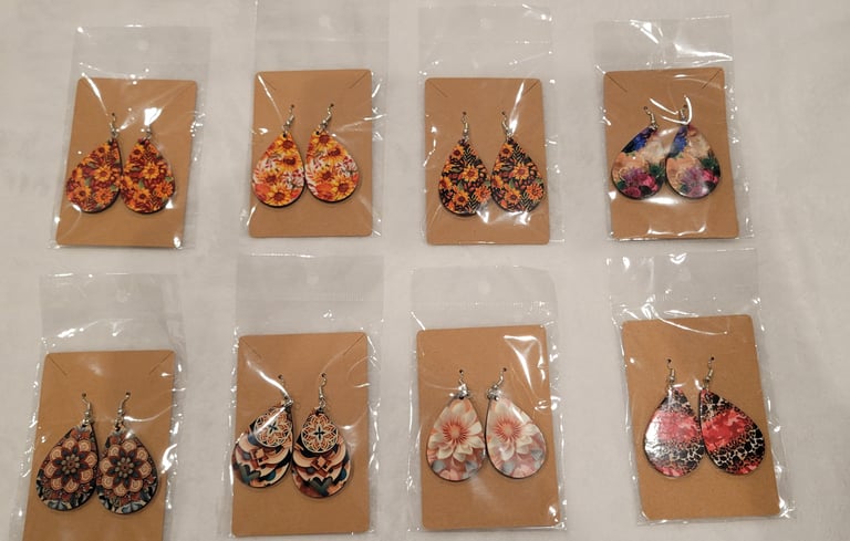 Wood Earrings  Image 2