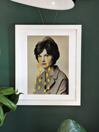 Image 1 of Crying lightning,  embroidered photo print