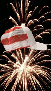 Image of American Flag Trump 2024 Hat