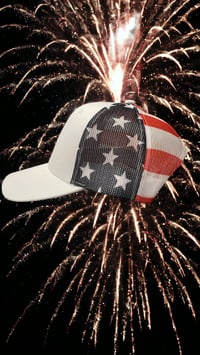 Image of American Flag Trump 2024 Hat
