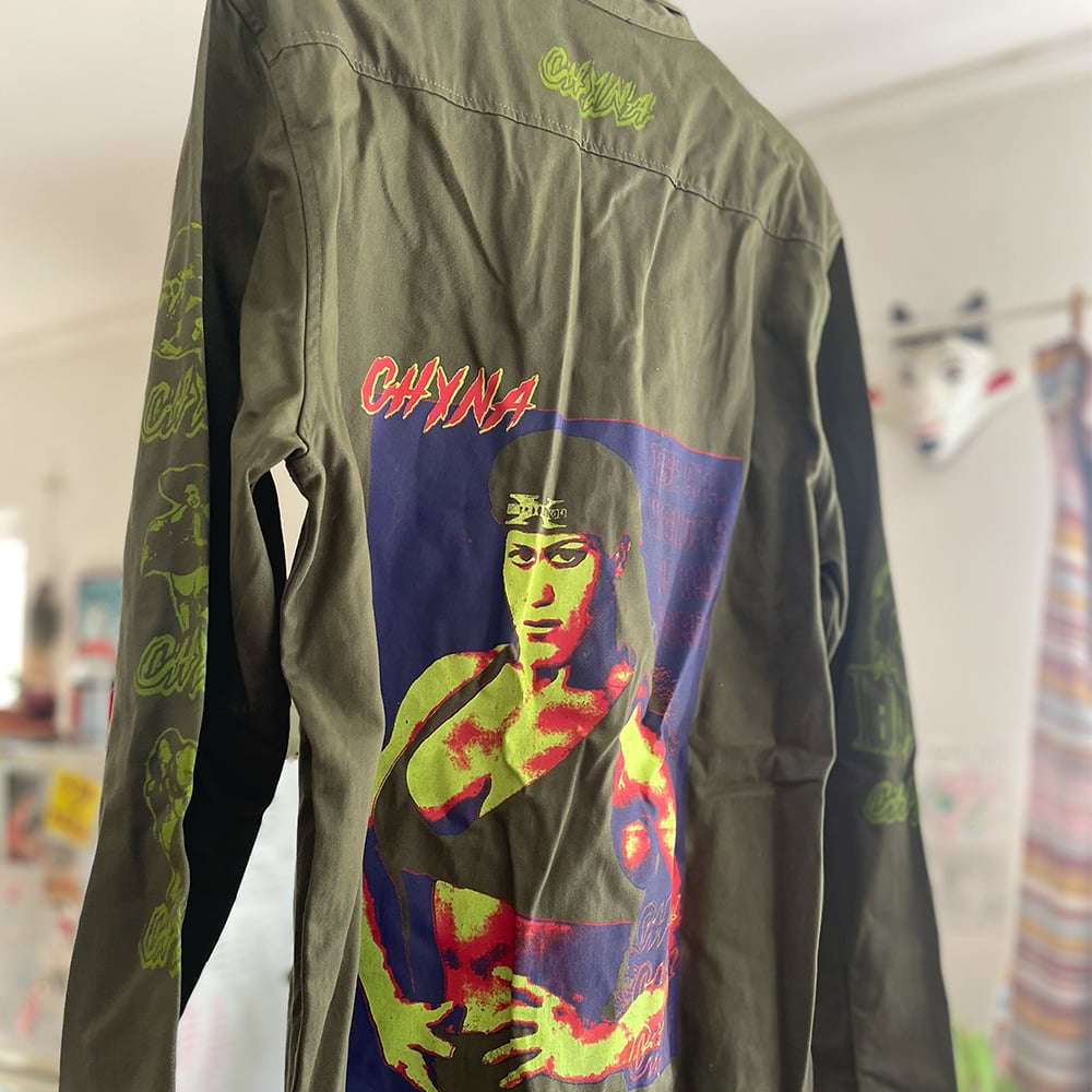 CHYNA UTILITY BUTTON-UPSHIRT