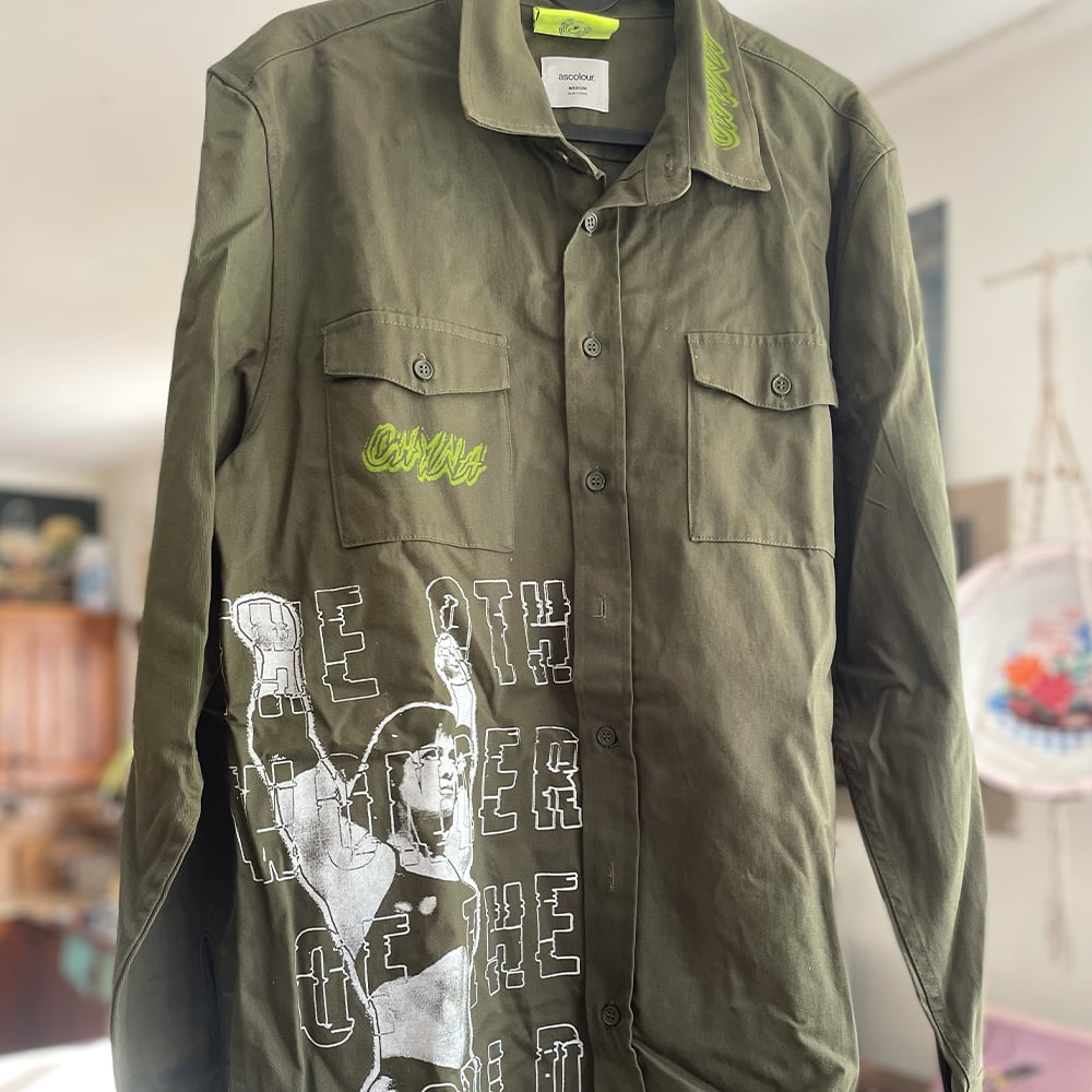 CHYNA UTILITY BUTTON-UPSHIRT