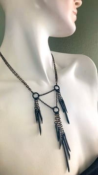 Image 1 of SHIMMER | Black Needles Necklace #2