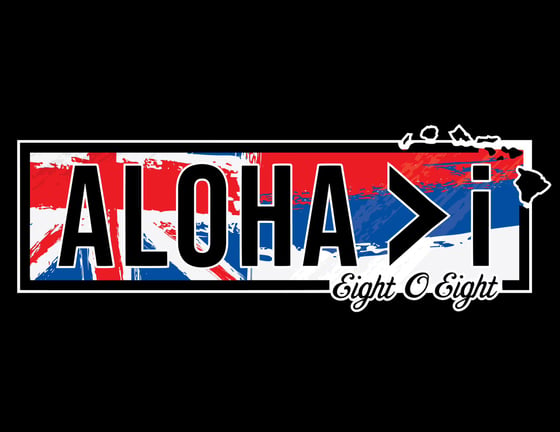 Image of ALOHA>I Hawaiian Flag
