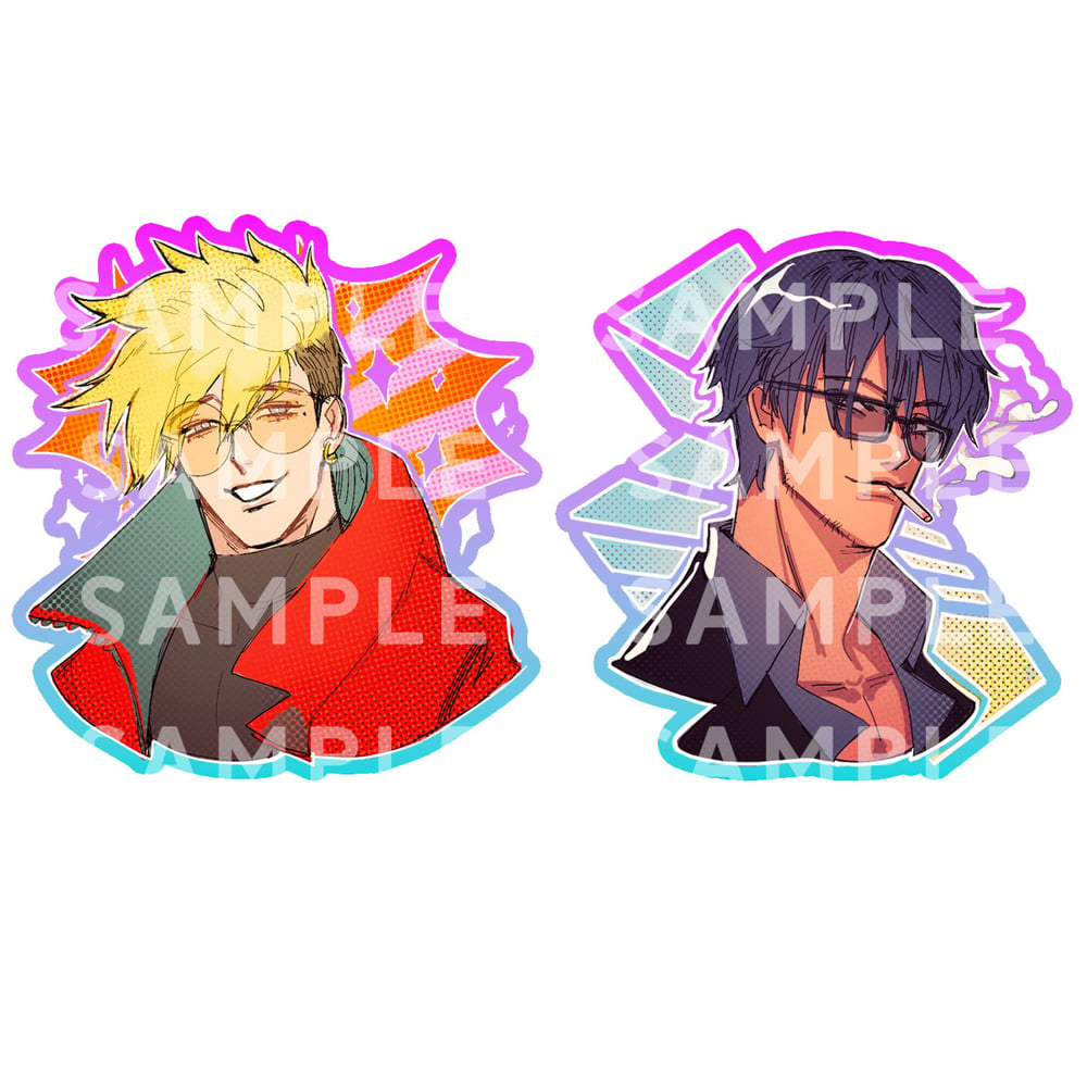 Vash & Wolfwood Charms