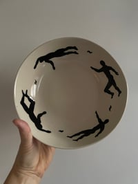 Image 1 of Footed dish with swimmers