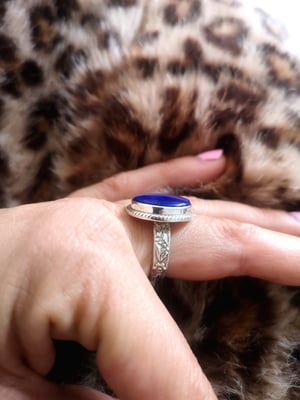 Image of Bague lapis lazuli - taille 57,5 - ref 7433