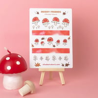 Forest Mushroom Stickers & Washi Tape