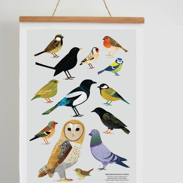 Image of British Garden Birds Poster