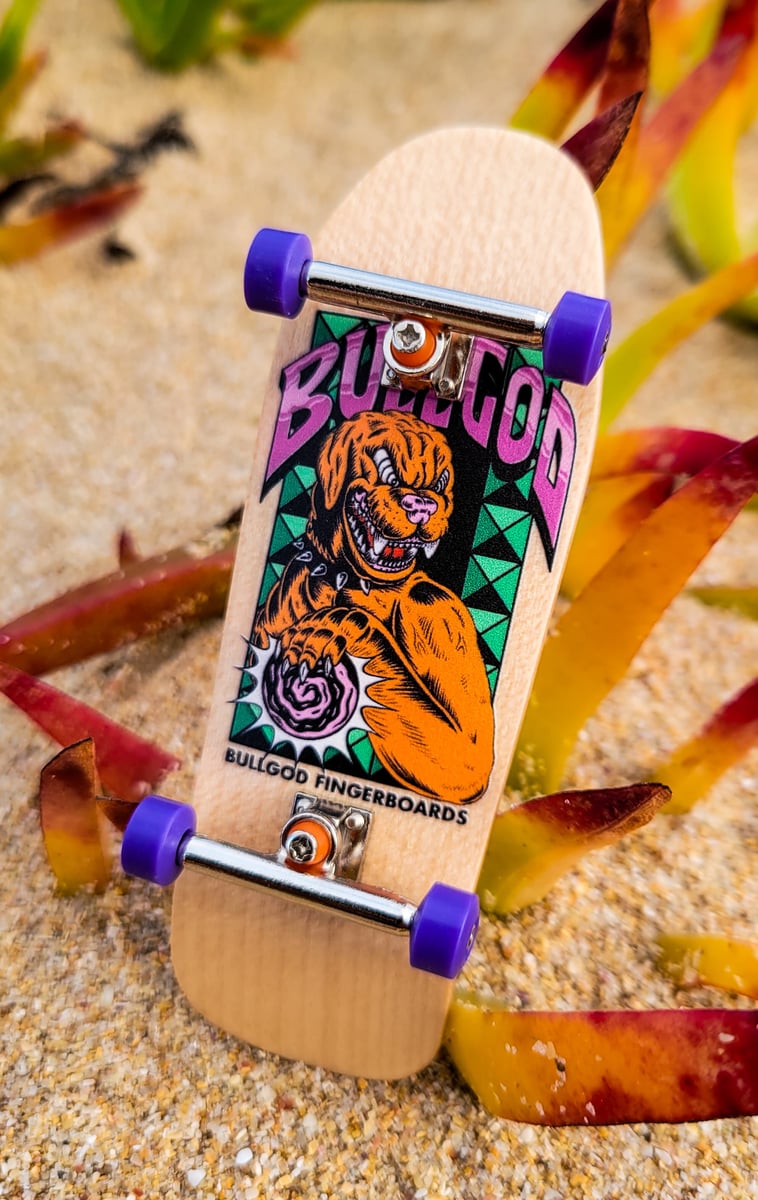 NEW Old School Fingerboard Orange Colorway BULLGOD Fingerboards