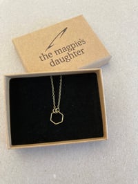 Image 2 of Hexagon Honeycomb necklace range by The Magpie's Daughter 