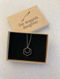 Image 3 of Hexagon Honeycomb necklace range by The Magpie's Daughter 