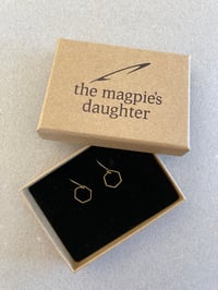 Image 1 of Hexagon earring range by The Magpie's Daughter