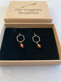 Image 2 of Hexagon earring range by The Magpie's Daughter