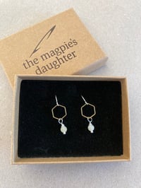 Image 3 of Hexagon earring range by The Magpie's Daughter