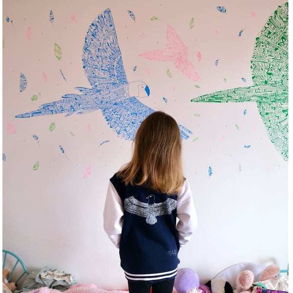 Image of Kid's Varsity Jacket Navy/White *Phoenix*