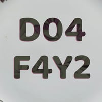 Image 2 of Eircode/Postcode on a plate (Ref. 327)