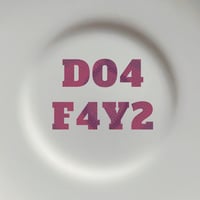 Image 2 of Eircode/Postcode on a plate (Ref. 220a)