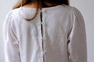 Image of OLGA Cotton Long Sleeve Dress