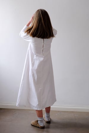 Image of OLGA Cotton Long Sleeve Dress