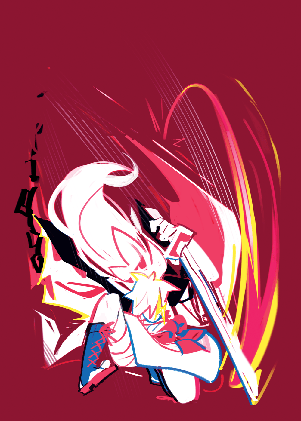 Image of GUILTY GEAR: Baiken Mini Print