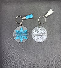 Personalized Snowflake Acrylic Keychain