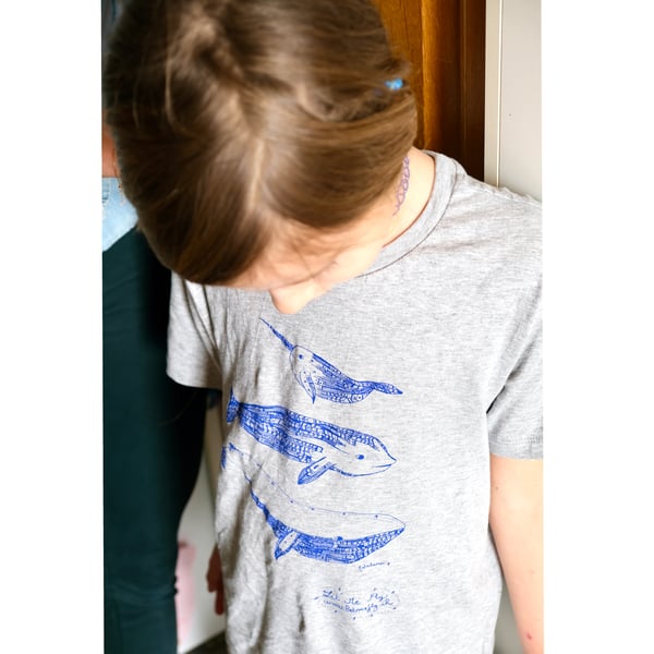 Image of Kids tee-shirt *Fonds marins* 🌟 🐋 