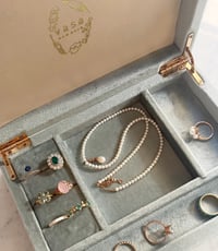 Image 5 of Velvet Jewelry Organizer Box