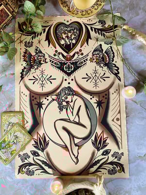 Sleeping Moon goddess
