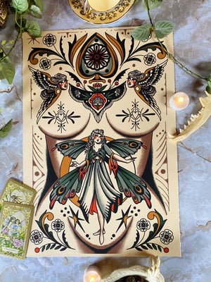 Lunar moon goddess