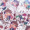 Valentine´s Komahina Holo Heart Stickers