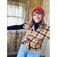 Image 1 of Goldenrod Flannel Wrap/Large