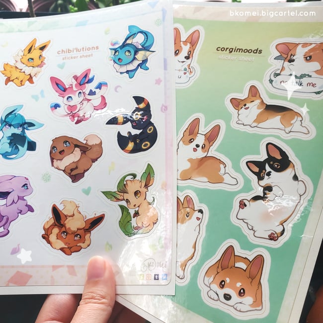 Corgi Moods Sticker Sheet