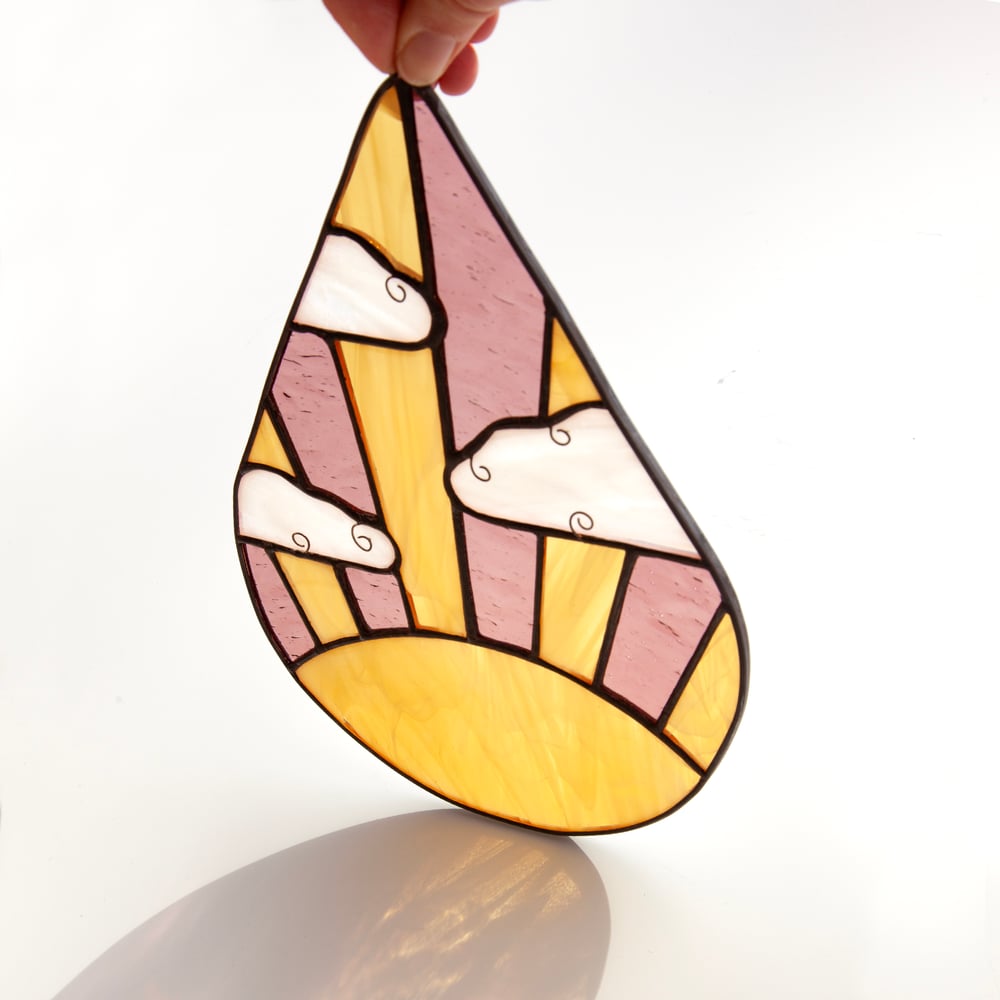 Image of Sundrop Stained Glass Suncatcher