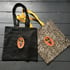 Leopard record bag with red or black  sacred heart patch Image 3