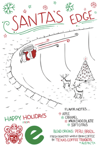 Image 2 of "Santa's Edge" whole bean coffee