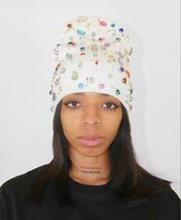 Image of Multicolor Rhinestone Beanie