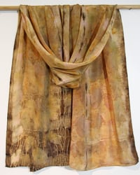 Image 4 of Pastel Glow - Ecoprint and Botanical dyed silk scarf